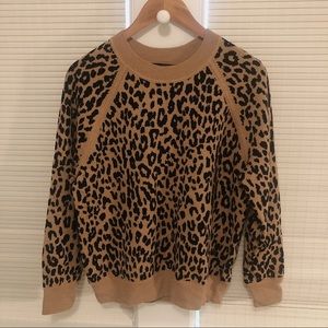 Leopard Print J Crew Sweater